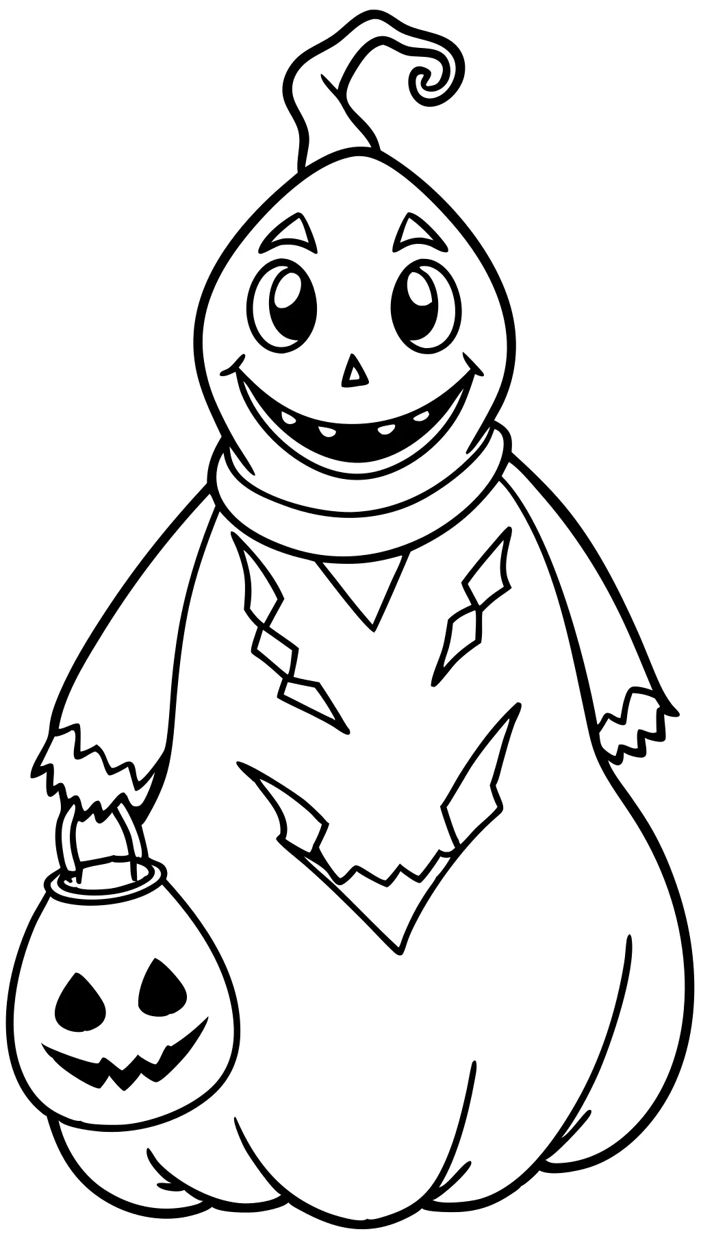 Cartoon Oogie Boogie Man Paginas para colorear